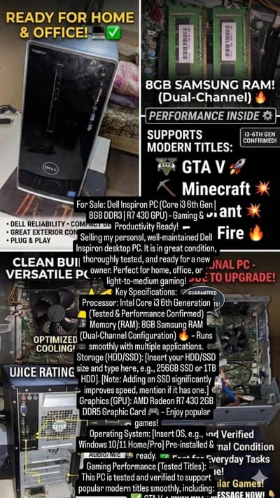 computer Intel I3 6 gen