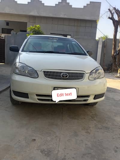 Corolla Xli 2004 Model o315o5947o7 number