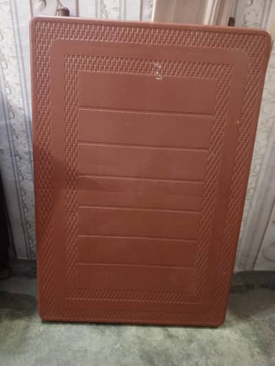 folded plastic table