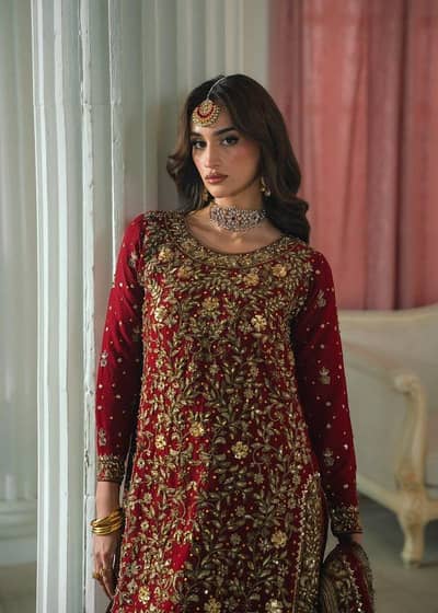 2nd Hand Haseens Bridal Dress, Dress Name Surkhaab