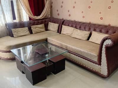 sofa set with table