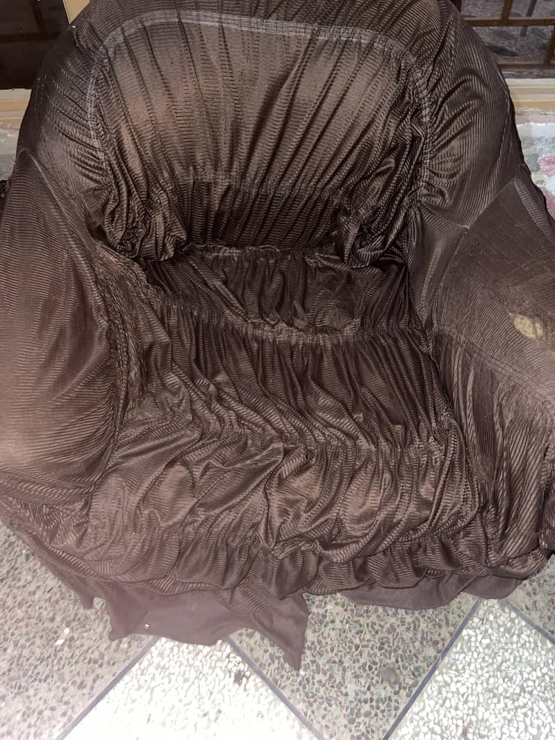 Three seater sofa and 2 single sofas 2