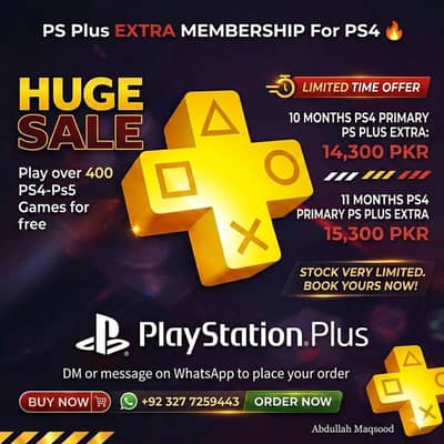 Ps plus  1 year (VERY CHEAP ]