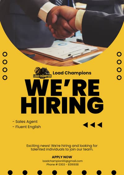 Hiring sales agents male / Female