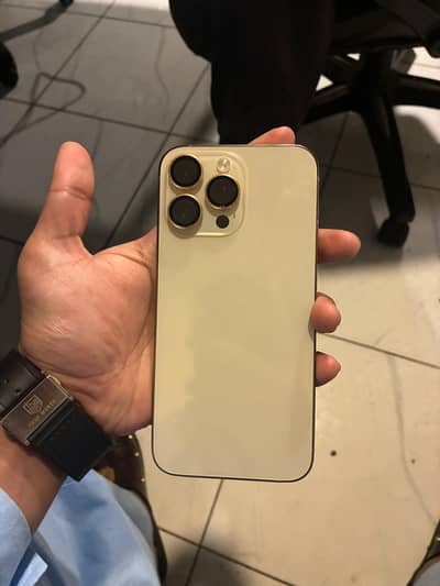 14 Pro Max Gold color with Box
