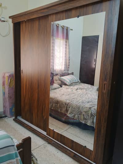Wooden cupboard with mirror for sale
