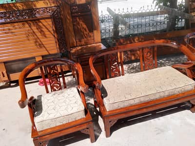 4 seater Chinese safa in full shisham  wood  unique design