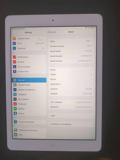 Apple I pad air 1  /128 GB 03214108368