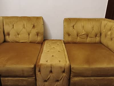 Elegant Velvet 2-Seater Sofa – Modern Design