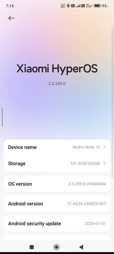 Redmi Note 13 Ram8+8/Rom256