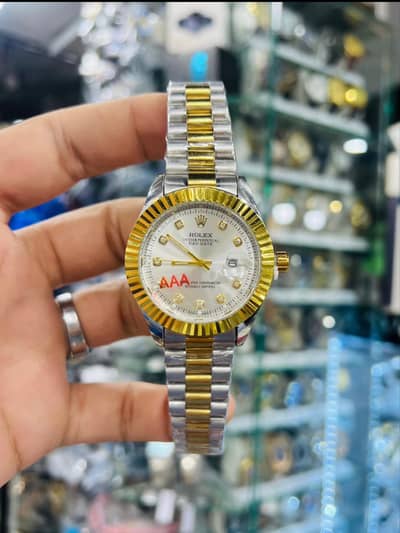 Mens Watches / Two-Tone Gold & Silver Elegant / Premium Watches