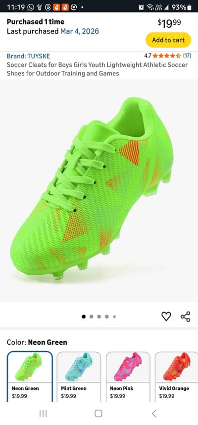 Soccer shoes