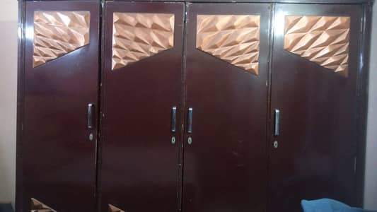 Lasani heavy furniture with 4 Big cupboards, Dressing , Bed or dividr