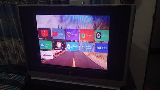 Lg 21" inches Tv without PTCL Device. Only Television 