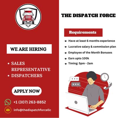 Sales Representatives & Truck Dispatchers for US Campaign