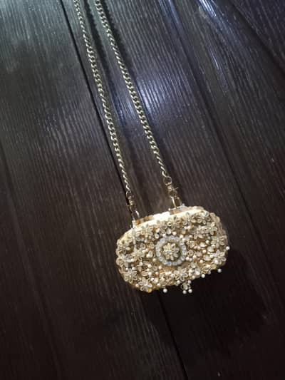 mini kundhan clutch trendy