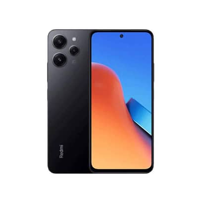 redmi 12 glass back (black colour)