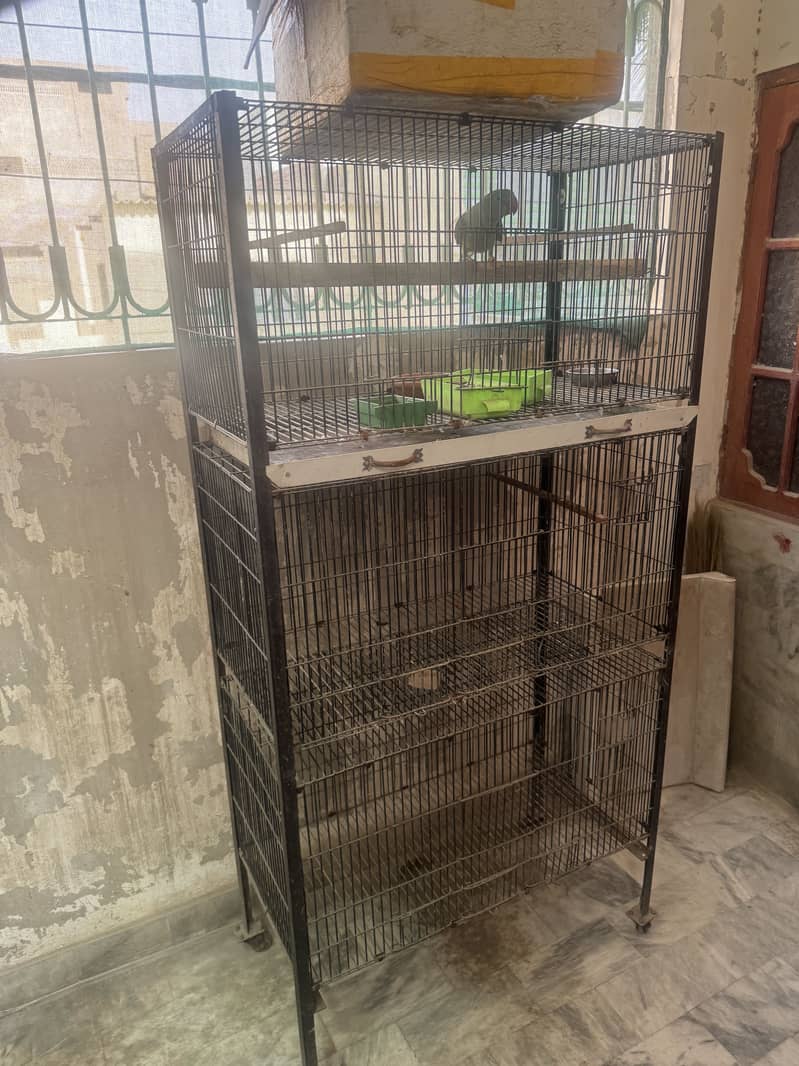 3 portion Angle cage foldable 3