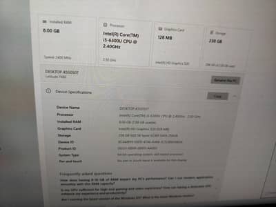 model Dell 7480  for sale good condition