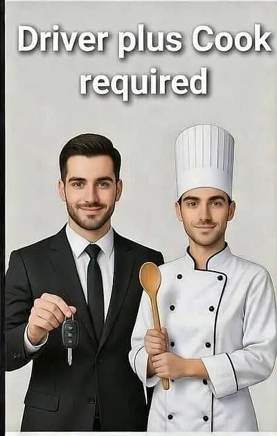 Driver male with kitchen girl female