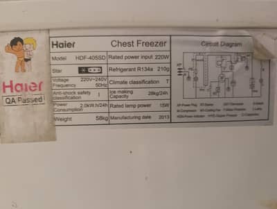 Haier Deep Freezer (Chest Type) – Excellent Working Condition