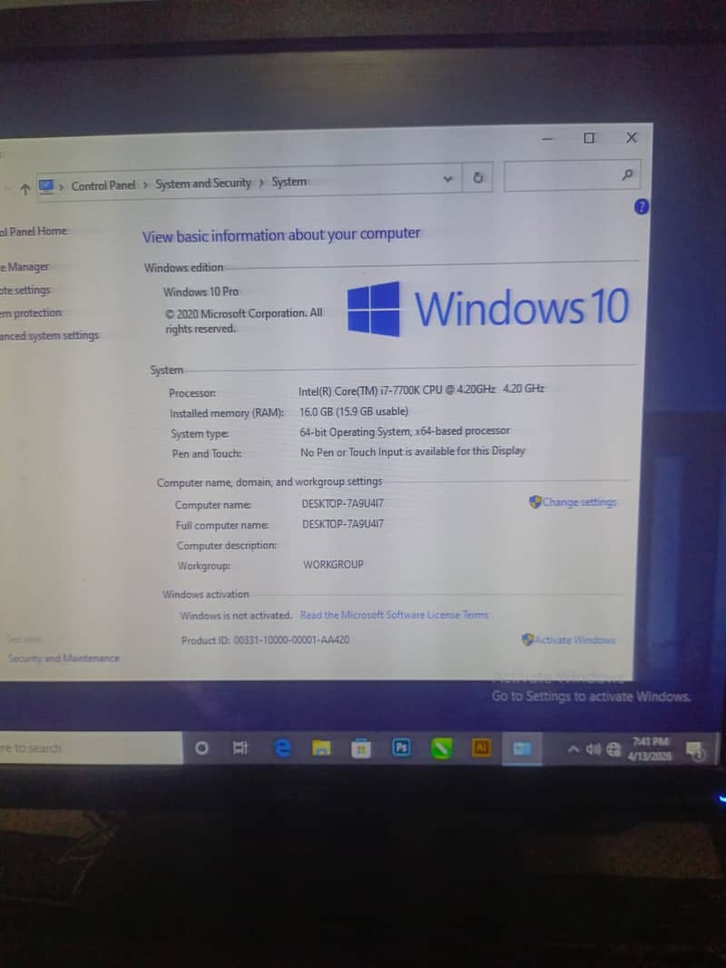 Dell Tower PC core i7 7th generation k processor (gaming processor) 3