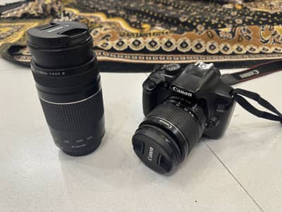 Canon 1300D with lenses