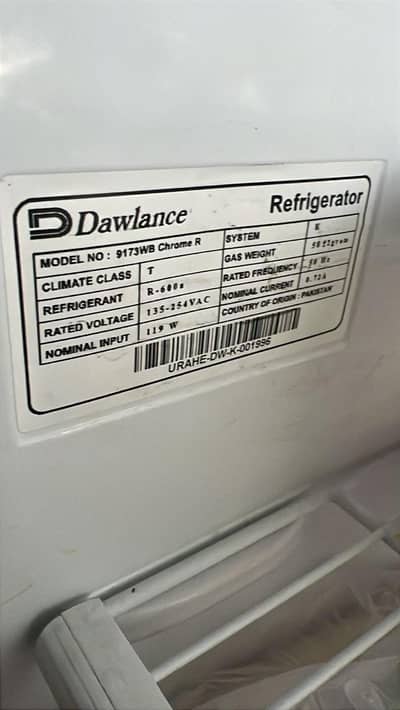 Dawlance double door fridge (Almost new)