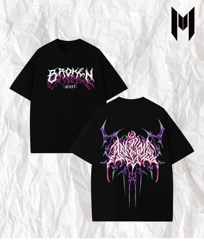 purple printed shirt for men and women