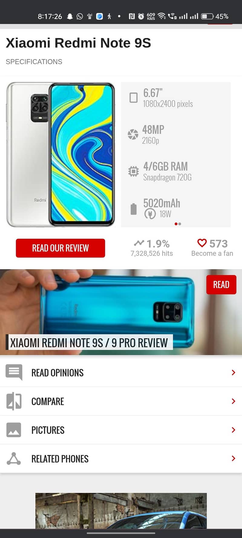 redmi note 9s 0
