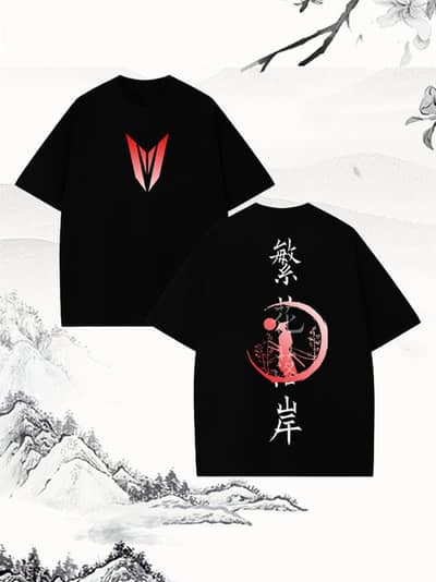 Chinese printed shirts for boys and girls