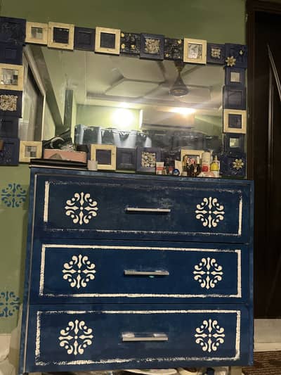 Premium Hand-Painted Wooden Drawer | Solid Wood | Excellent Condition