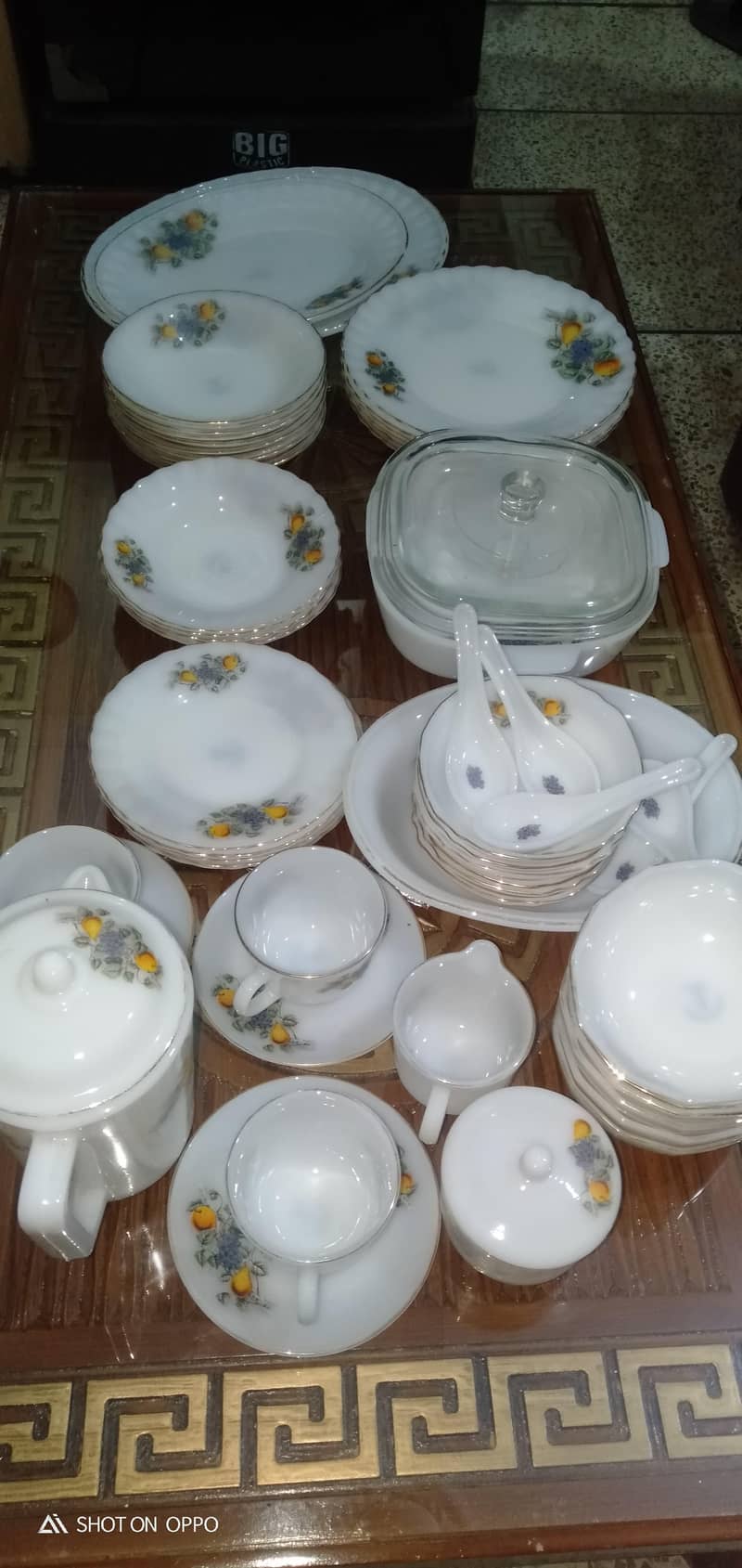 marble dinner set 1
