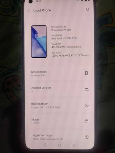 One Plus 9 Pro 5G 8 128