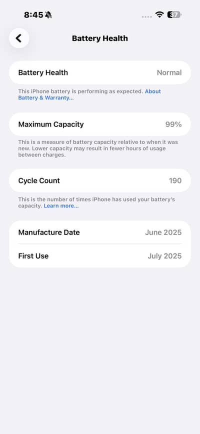 10/10 condition 99 battery health and 3 months warranty remaining