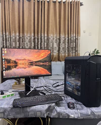 Gaming PC Setup | Ryzen 5 2600 | RX 590 Nitro+ Blue | HP Z-Display IPS