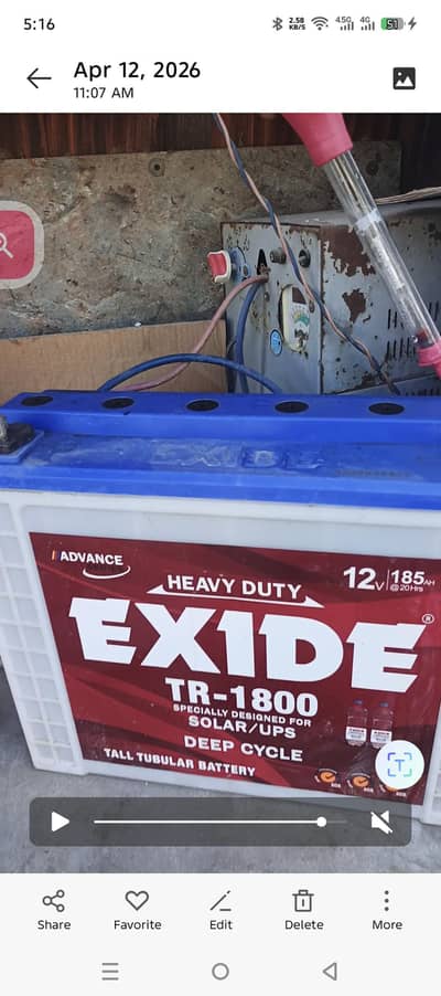 used tall tumbler battery TR 1800