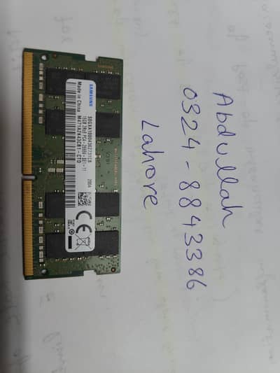 Samsung Laptop RAM 16GB DDR4 SODIMM