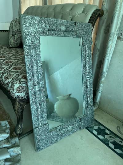 Silver Frame Vintage Mirrror