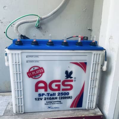AGS SP Tall 2500 Tubular battery 210 Ah
