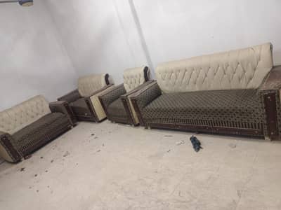 1,2,3 sofas double set