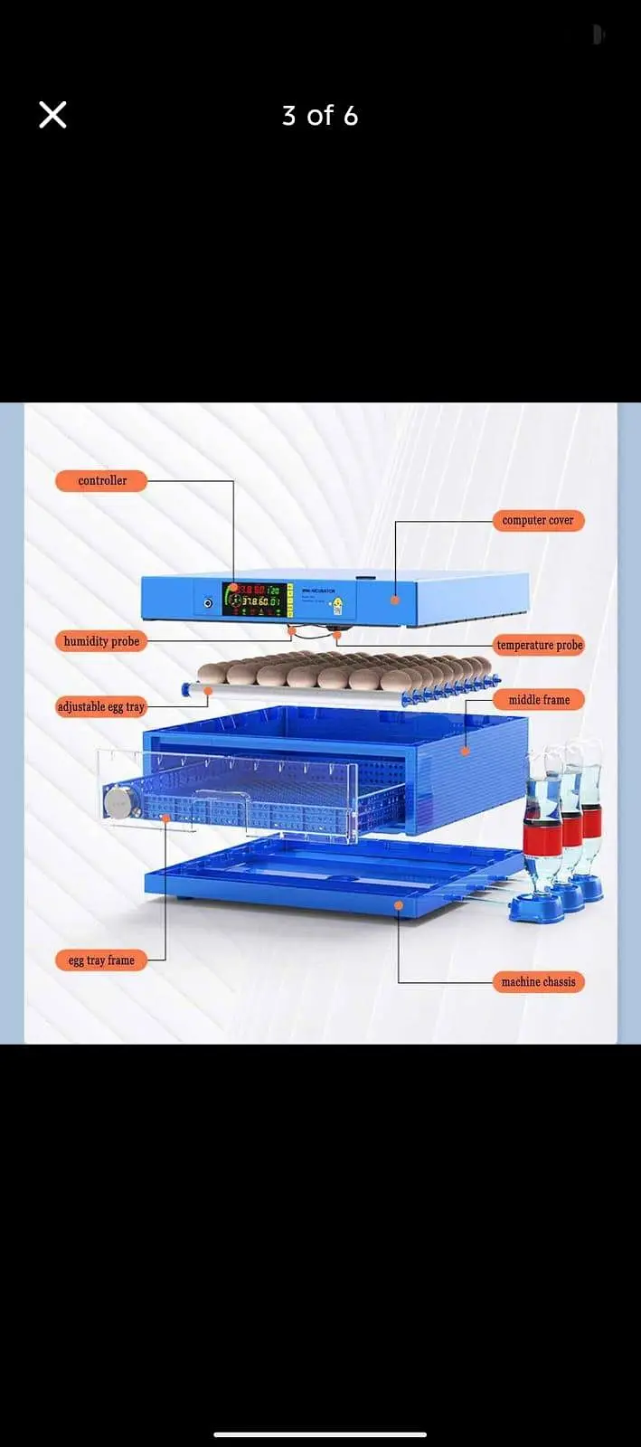 Eggs Hatching Incubator ac and dc dualانڈوں سے چوزے نکلا لنے والی مشین — photo 4