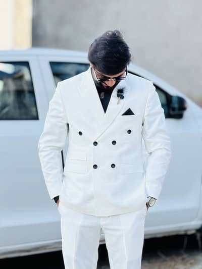 Elegant White Suit (Pant Coat) – Groom/Wedding Wear