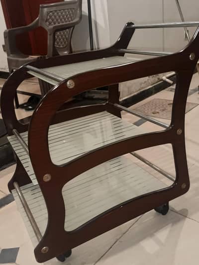 three tier tea trolley