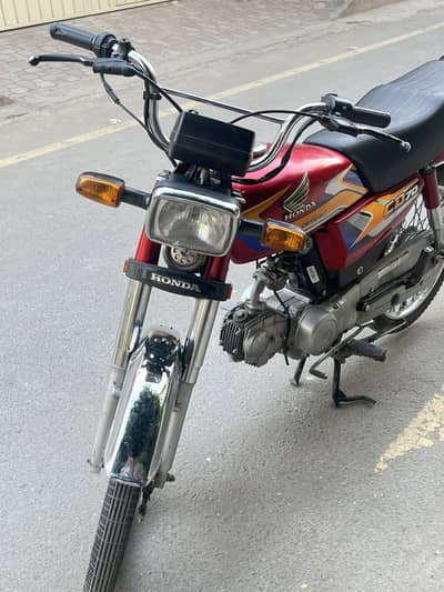 Honda CD 70 2025 model unregistered Red color