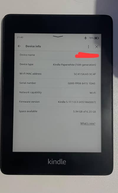 kindle paperwhite 10th generation