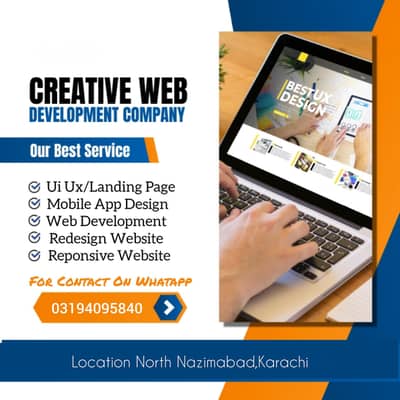 Web development, Ui Ux, Redesign web, App Development, front back end,