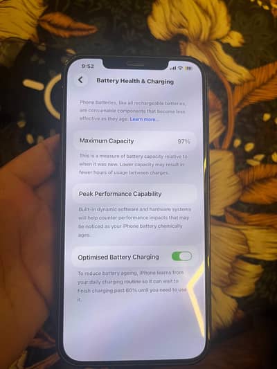 JV 256 gb 97 health water pack 12 pro max