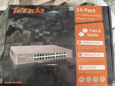 Tenda TEF1024D 24 Port Switch Available – Bulk Stock