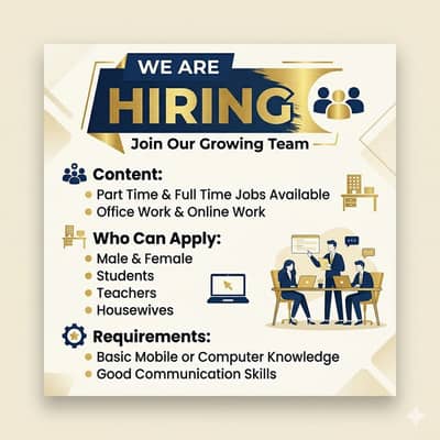 We are hiring candidates for online work !!! urgent hiring !!!!!